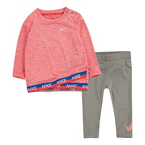 Baby Girl Nike 2 Piece Ruffle Bodysuit Leggings Set