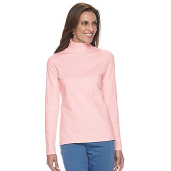 Women's Croft & Barrow® Classic Long Sleeve Turtleneck