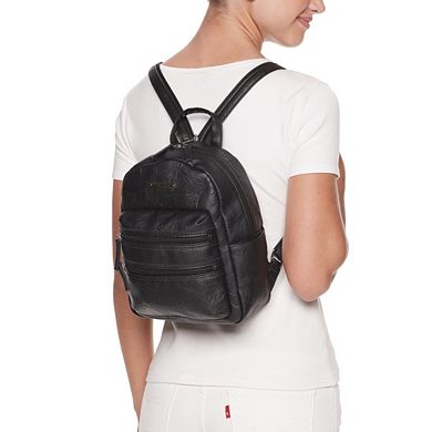 Stone & Co. Washed Leather Double-Entry Mini Backpack