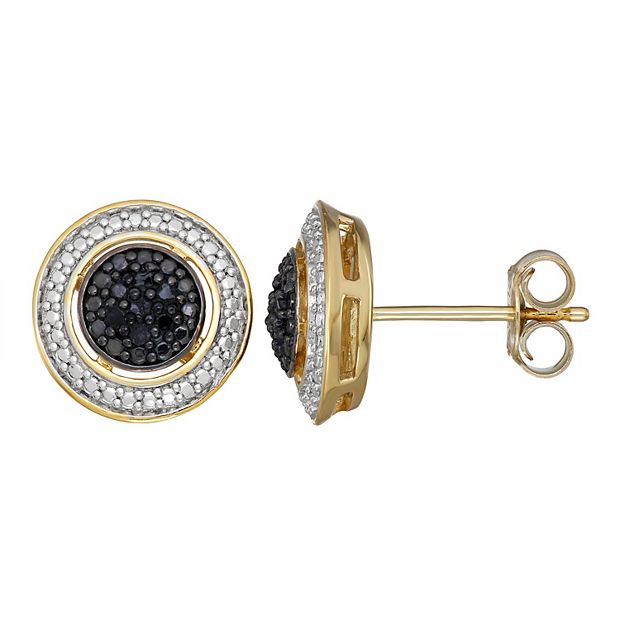 Kohls black deals diamond earrings