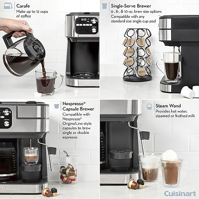 Cuisinart® Coffee Center Barista Bar 4-in-1 Coffee and Espresso