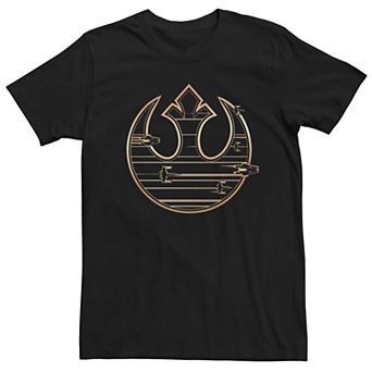 Men's Star Wars Gold Rebel Logo Tee