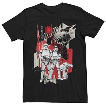 Men's Star Wars First Order Troopers Darkness Rises Poster Tee