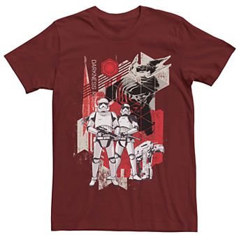 Men's Star Wars First Order Troopers Darkness Rises Poster Tee