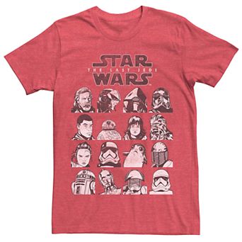 Men's Star Wars The Last Jedi Character Grid Tee