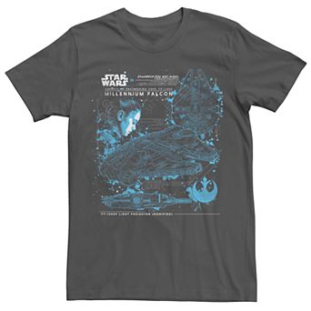 Men's Star Wars Rey Millennium Falcon Tee