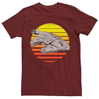 Men's Star Wars Millennium Falcon Retro Sunset Tee