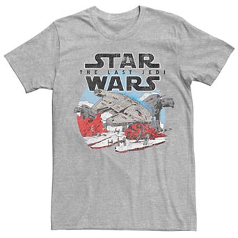Men's Star Wars The Last Jedi Battle Scene Poster Tee