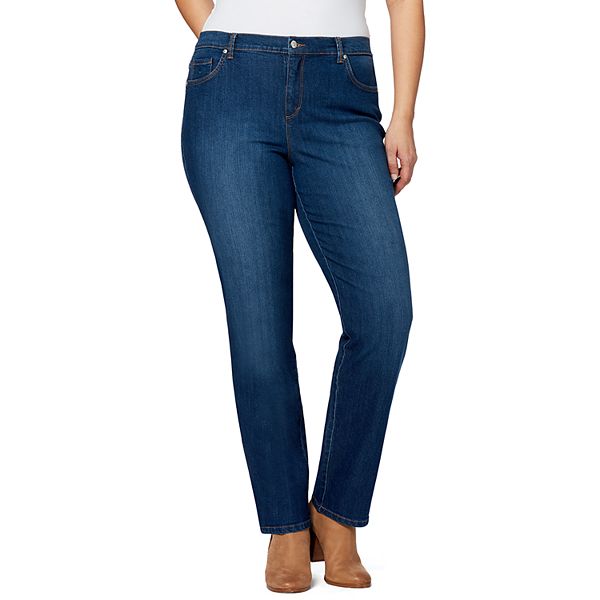 Plus Size Gloria Vanderbilt Amanda Embellished Back Pocket Jeans