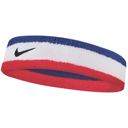 Men S Nike Swoosh Red White Blue Headband