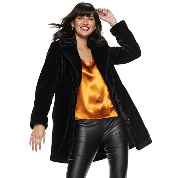 Fuzzy hot sale jacket kohls