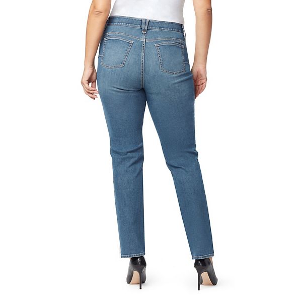 Plus Size Gloria Vanderbilt Revolution Solution Straight-Leg Jeans