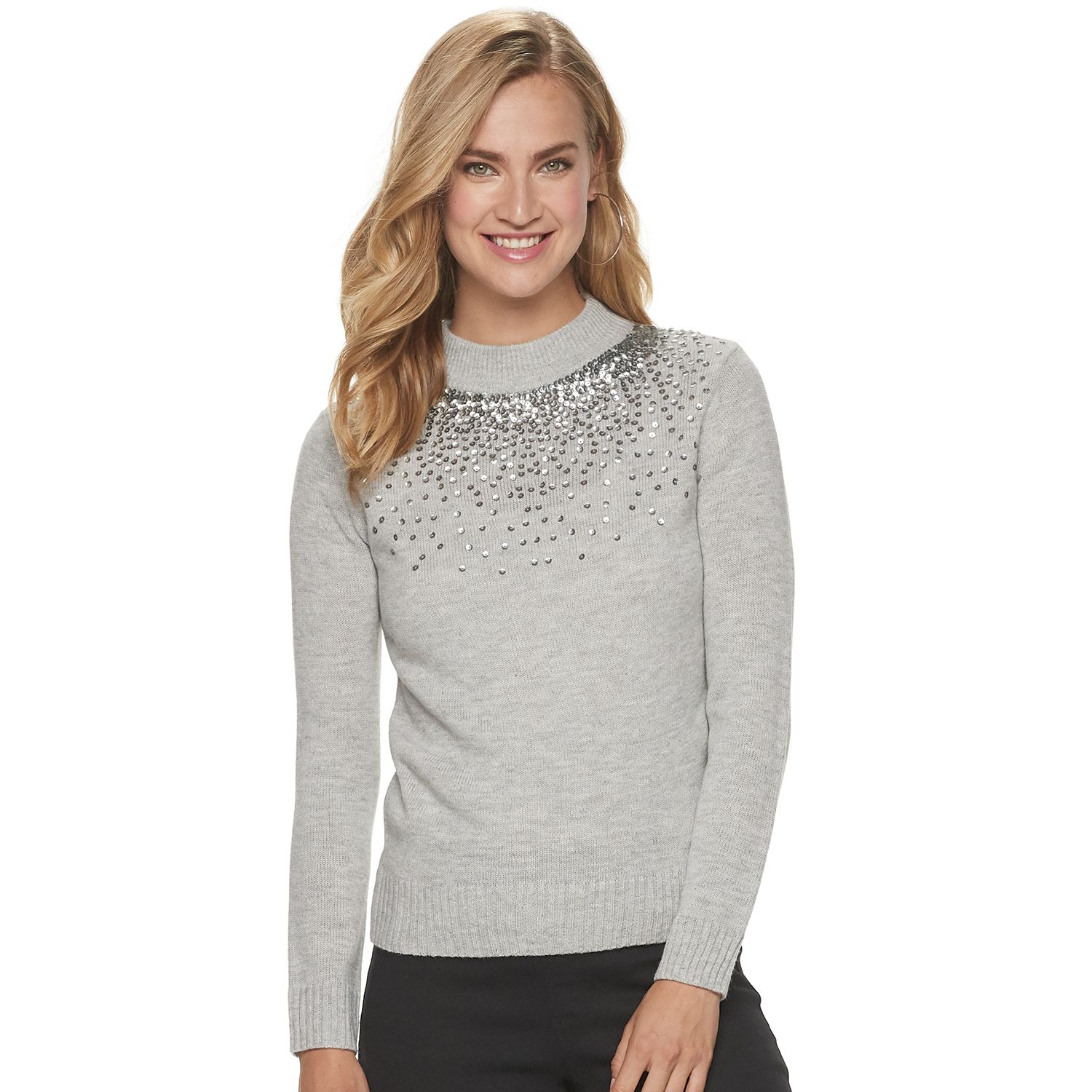 womens sequin sweater