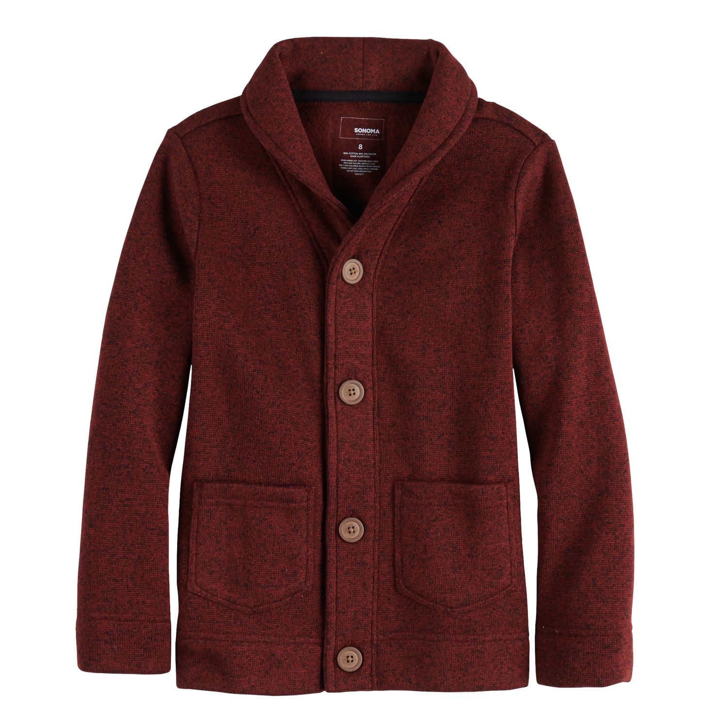 fleece cardigan