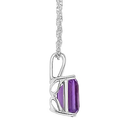 Alyson Layne Sterling Silver Gemstone Pendant Necklace