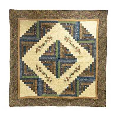 Donna Sharp Cabin Raising Pine Cone Quilt