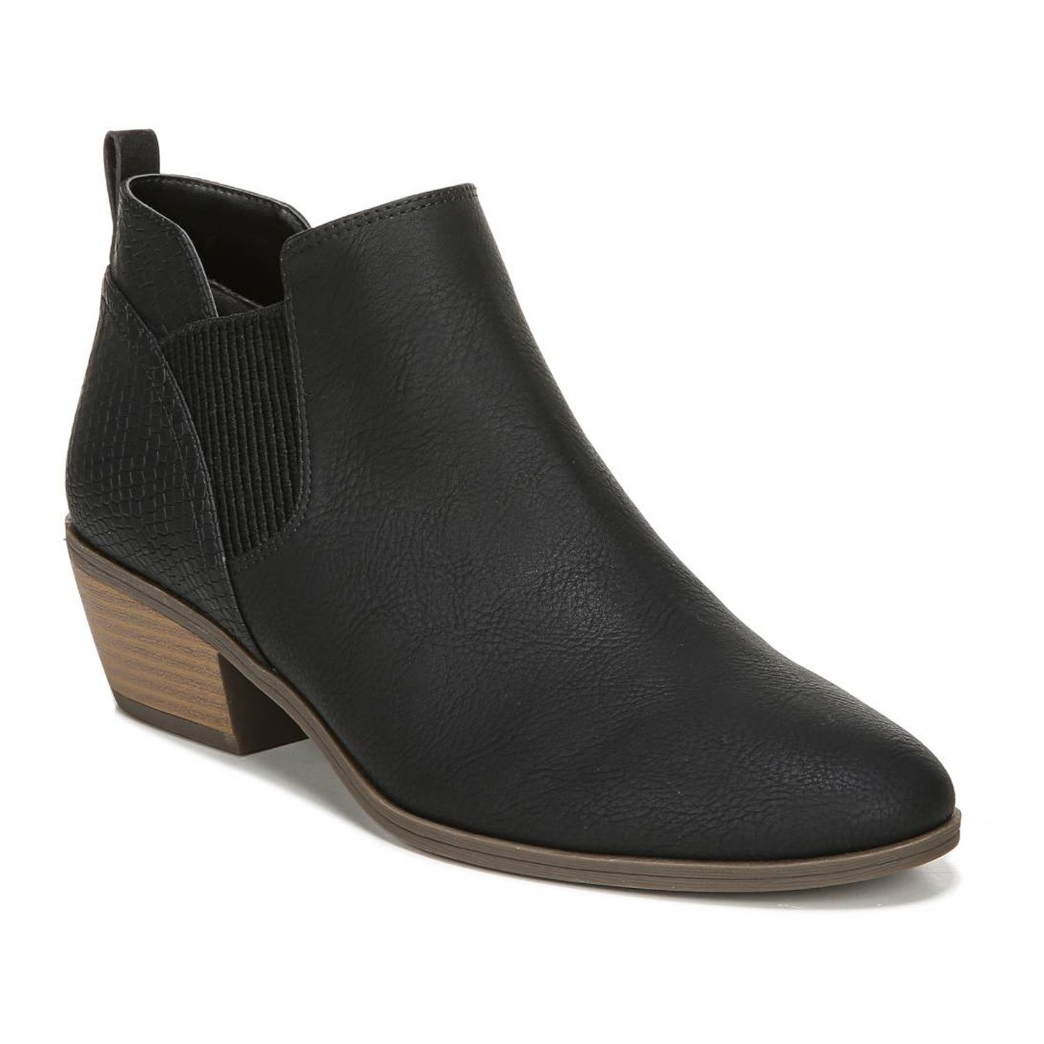 dr scholl's black ankle boots