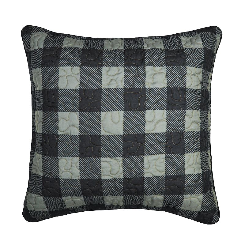 Donna Sharp Bear Walk Plaid Check Decorative Pillow