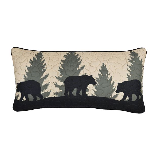 Donna Sharp Bear Walk Plaid Throw Pillow