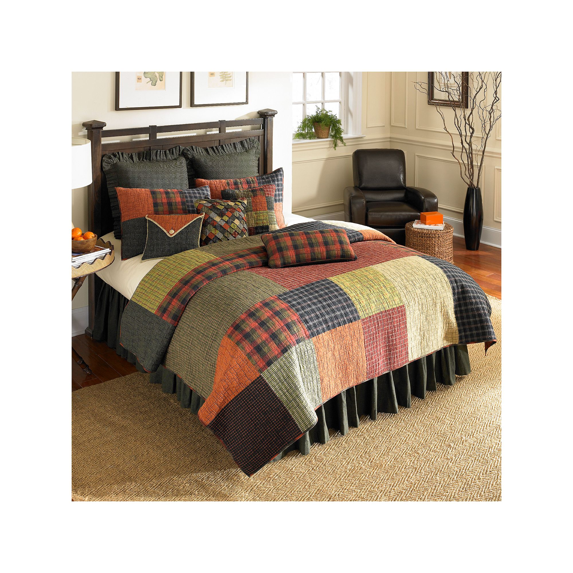 Donna Sharp Woodland Square Quilt or Sham, Multi None
