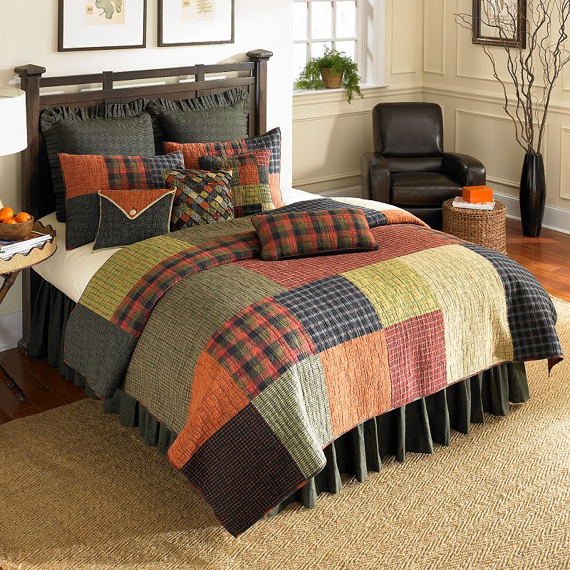 Donna Sharp Woodland Square Quilt or Sham, Multicolor, Twin