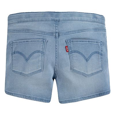 Girls 7 16 Levi s Stretch Denim Pull On Shorty Shorts