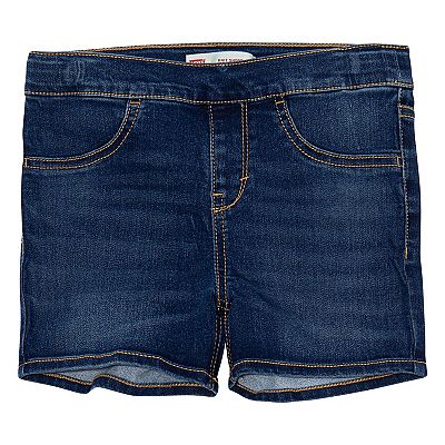 Girls 7 16 Levi s Stretch Denim Pull On Shorty Shorts