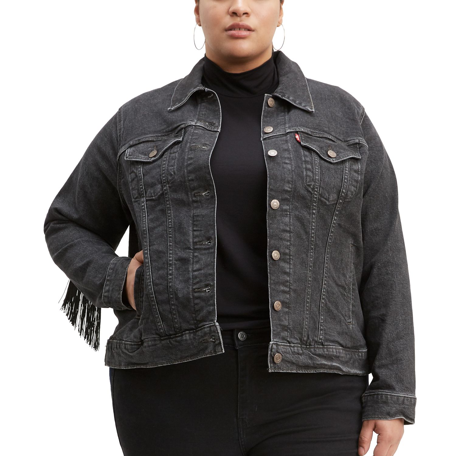 plus size levi jean jacket