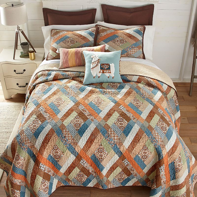 Donna Sharp Sienna Quilt or Sham, Multicolor, Std Sham