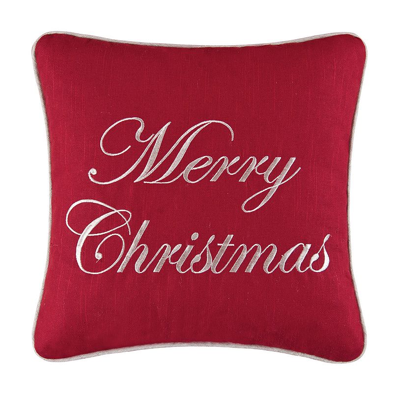 UPC 008246059899 product image for Merry Christmas Embroidered Throw Pillow, Fits All | upcitemdb.com