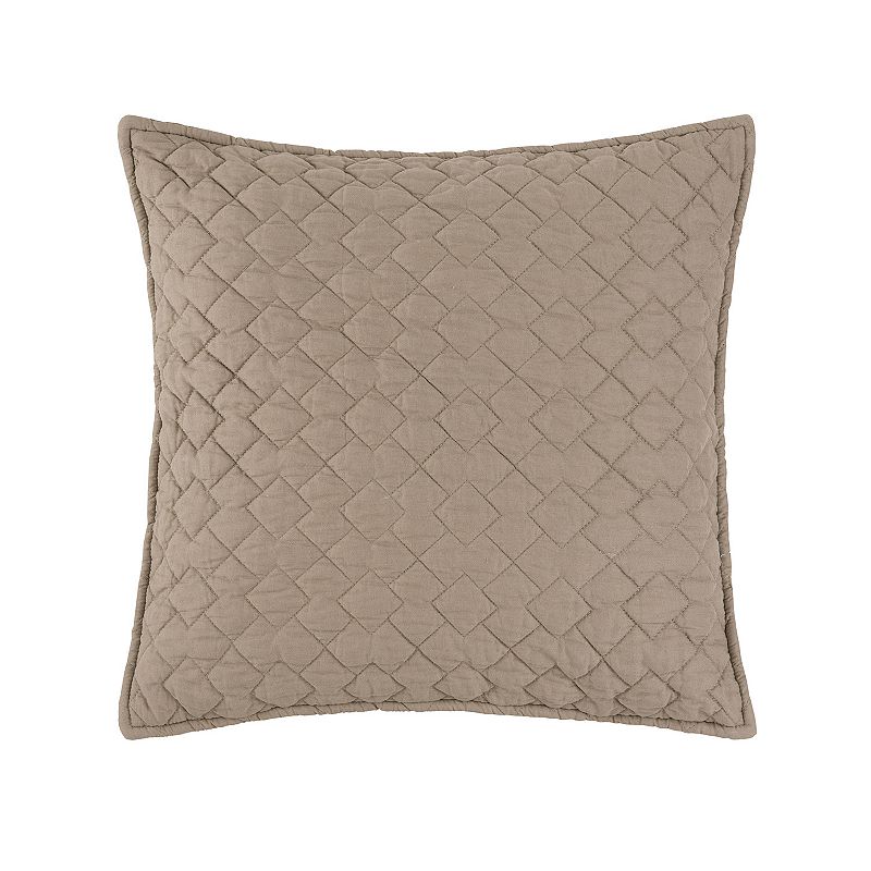 Regent Clay Throw Pillow, Brown, Fits All
