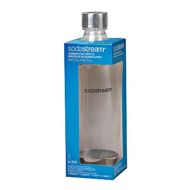 SodaStream 1-Liter Slim Metal Carbonating Bottle