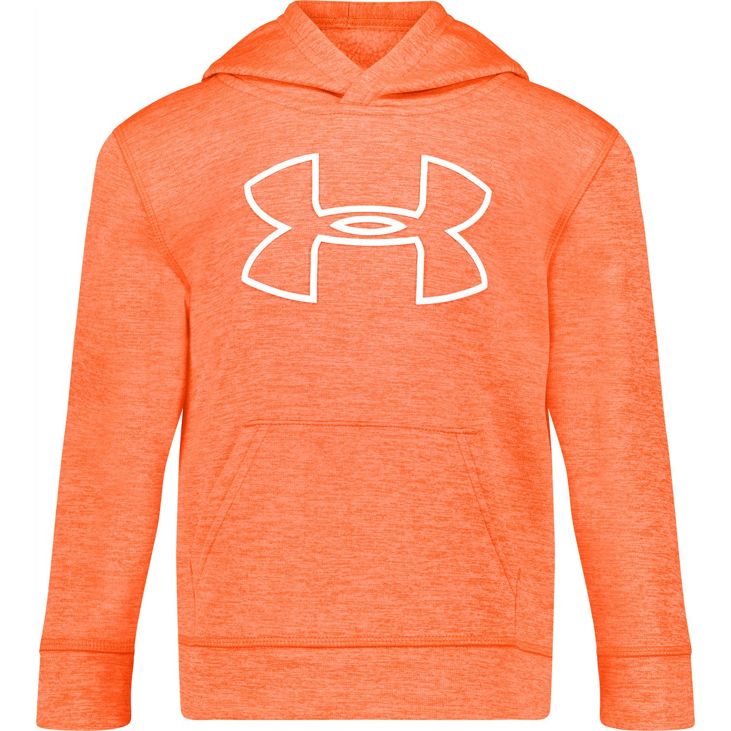 boys orange under armour hoodie