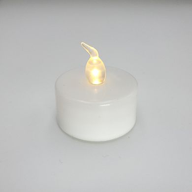 LumaBase Battery Operated LED Tea Light Candles - White, (Set of 24)