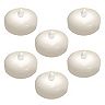 LumaBase Battery Operated Extra Large Color Changing Floating Candles (Set of 6)