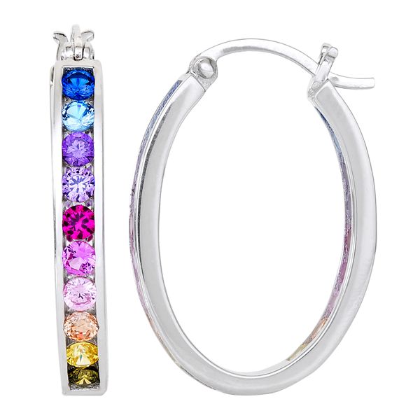 Kohls silver hot sale hoop earrings