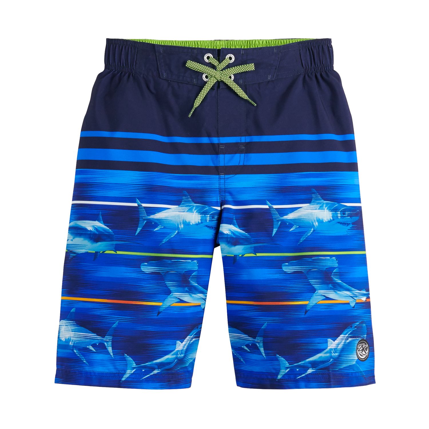 blue swim shorts