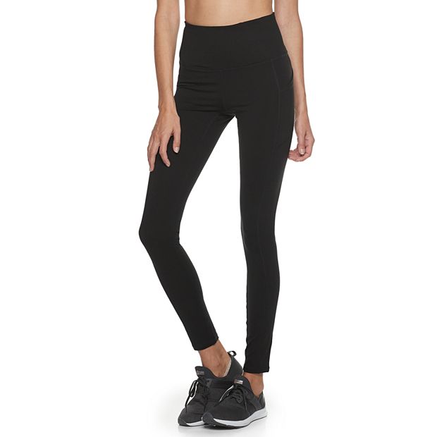 Gaiam Women's Om High Rise 7/8 Leggings - Black- Size Medium- for