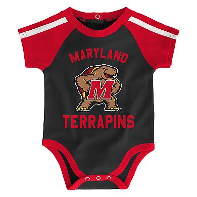 Baby Boys Maryland Terrapins 3-Piece "Tackle" Bodysuit, Bib, & Booties Set