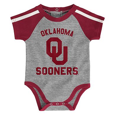 Baby Boy Oklahoma Sooners Tackle 3-Piece Bodysuit Set