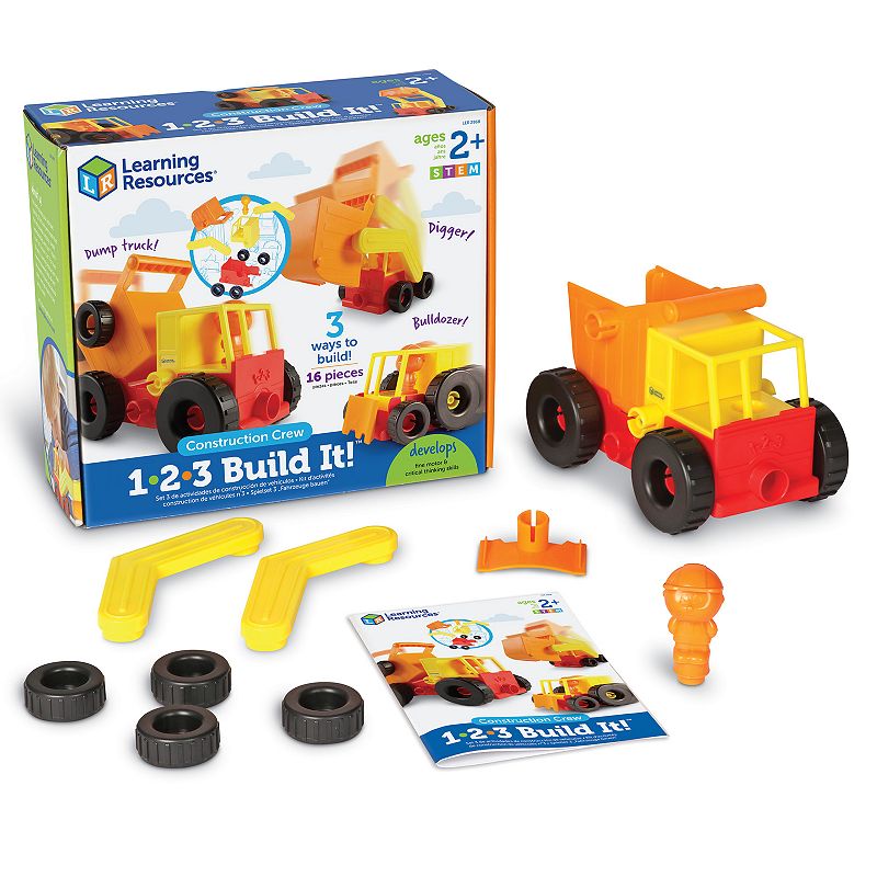 48865738 Learning Resources 1-2-3 Build It! Construction Cr sku 48865738