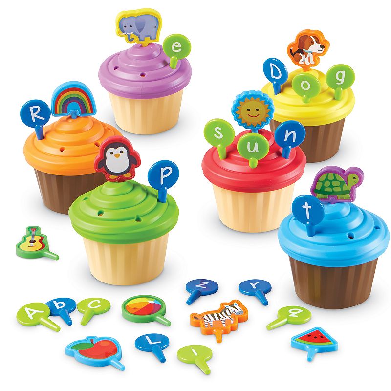 48865778 Learning Resources ABC Party Cupcake Toppers, Mult sku 48865778