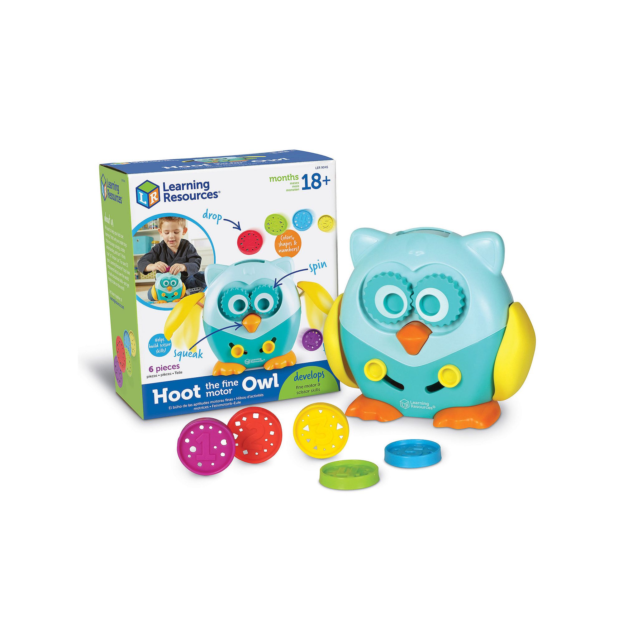 Learning Resources Hoot the Fine Motor Owl, Multi