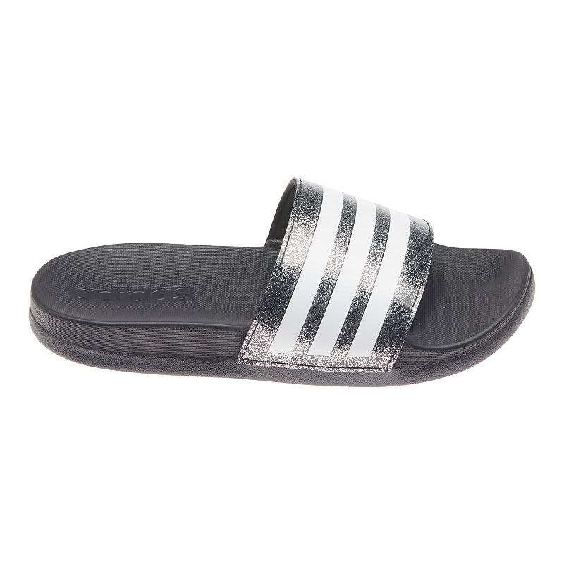 adidas Adilette Comfort Kids Slide Sandals, Girls, Size: 10, Black