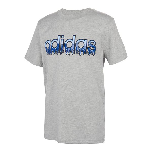 Adidas dripping logo t shirt on sale