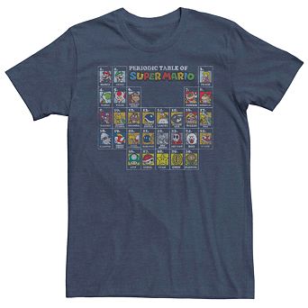 Men's Nintendo Periodic Table Of Super Mario Tee