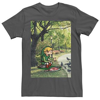 Men's Nintendo Legend Of Zelda Link In A Park Tee