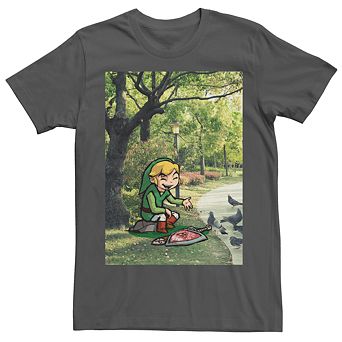 Men's Nintendo Legend Of Zelda Link In A Park Tee