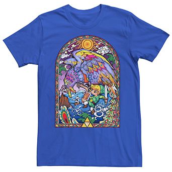 Men's Nintendo Legend Of Zelda Winder Waker Stained Glass Tee