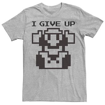 Men's Nintendo Super Mario I Give Up 8-Bit Tee